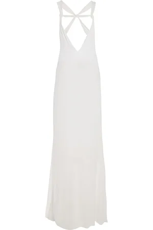 Ludovic De Saint Sernin Carrie Rib-Knit Cotton Maxi Dress