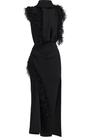 MATICEVSKI Vienna Silk-Trimmed Crepe Midi Dress