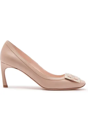 Roger Vivier Trompette Woven-Detailed Leather Pumps