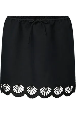 ONIA Linen-Blend Mini Skirt