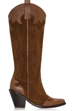 JOHANNA ORTIZ Western Legacy Suede Knee Boots