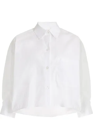 TWP Soon To Be Ex Cropped Cotton Shirt