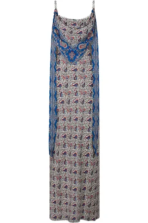 Paco rabanne Scarf-Detailed Crepe Maxi Dress