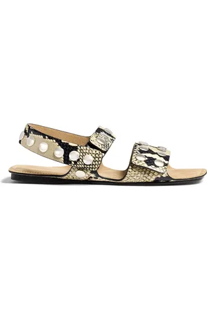 Khaite Boden Studded -Effect Leather Sandals