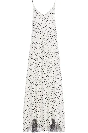 FRANCOISE Exclusive Stevie Lace-Trimmed Silk Crepe Maxi Dress