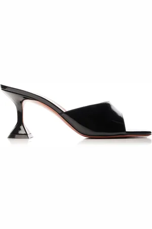 Amina Muaddi Lupita Patent Leather Sandals