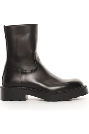 The Row Nobilis Leather Ankle Boots