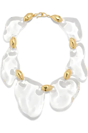 Alexis Bittar 14K -Plated Lucite Pebble Necklace
