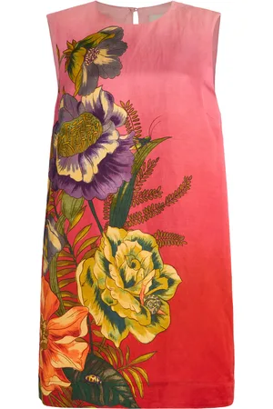 ALÉMAIS Inez Printed Linen-Blend Mini Shift Dress