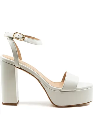 Andrea Gomez Becka Leather Platform Sandals