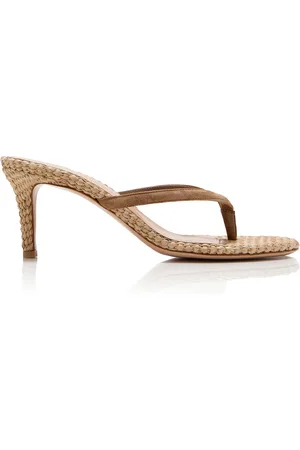 Gianvito Rossi Calypso Suede Thong Sandals