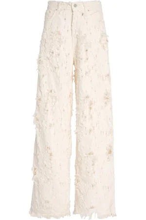 haikure Bethany Destroyed Rigid Drop-Rise Wide-Leg Jeans