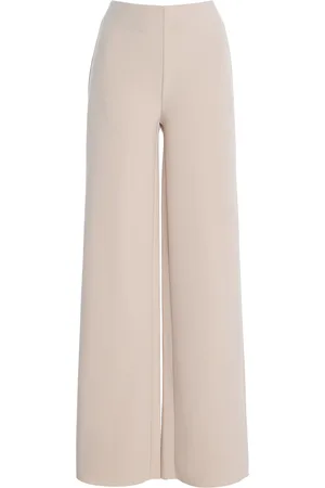 Birrot Exclusive Lay2 High-Rise Bonded-Crepe Straight-Leg Trousers