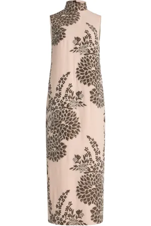 DELPOZO Exclusive Floral Silk-Blend Jacquard Top