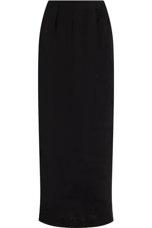 POSSE Gigi Linen-Blend Maxi Skirt