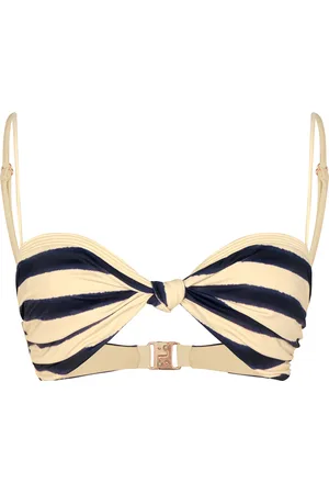 JOHANNA ORTIZ Bandana Marina Striped Bikini Top