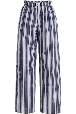 YAITTE Janeiro Jacquard-Striped Cotton Trousers