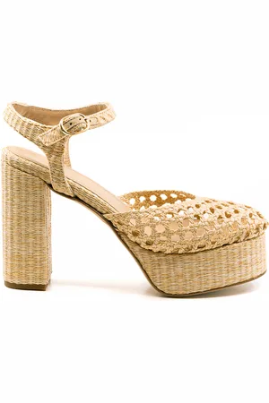 Andrea Gomez Beatiz Raffia Platform Sandals