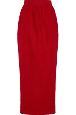 POSSE Bonnie Linen Pencil Skirt