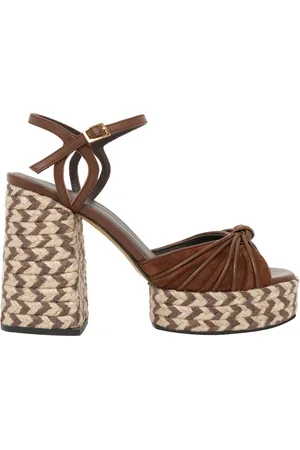 JOHANNA ORTIZ Seville Rhythms Leather and Palm Platform Sandals