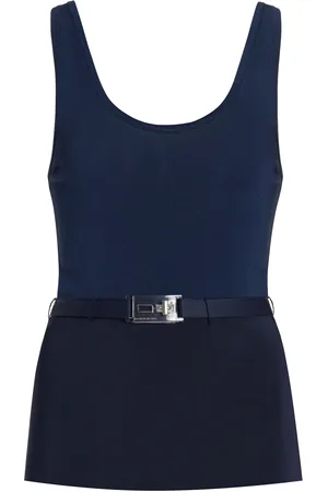 BRANDON MAXWELL The Julia Belted Knit Tank Top