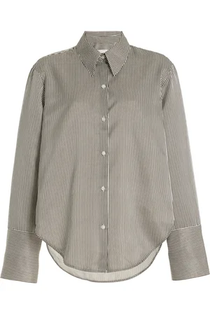 Citizens of Humanity Camilia Striped Cotton-Silk Shirt