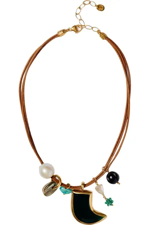 CHAN LUU Madrid Charm Necklace Green Agate