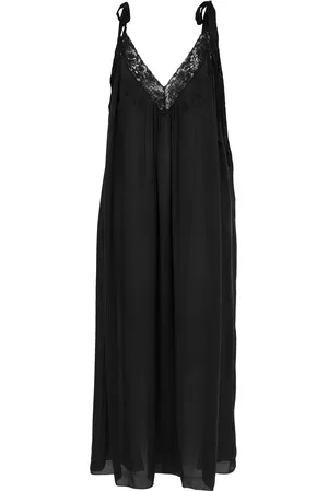Chloé Lace-Trimmed Organic Silk Charmeuse Maxi Dress