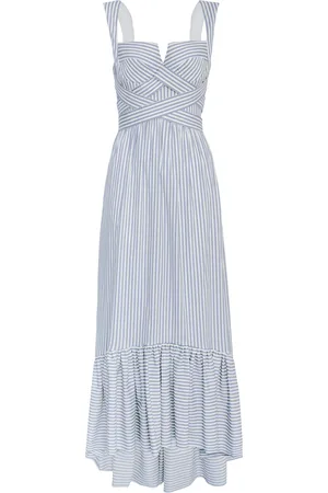 Andres Otalora Ananya Cotton Poplin Midi Dress