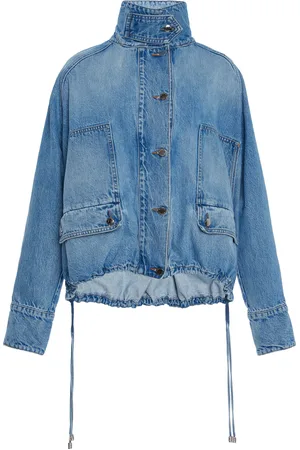 BRANDON MAXWELL The Harper Denim Balloon Jacket