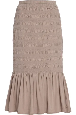 MERLETTE Sereda Cotton-Jersey Midi Skirt