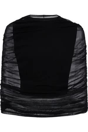 BRANDON MAXWELL Exclusive Lyra Shirred Knit Top