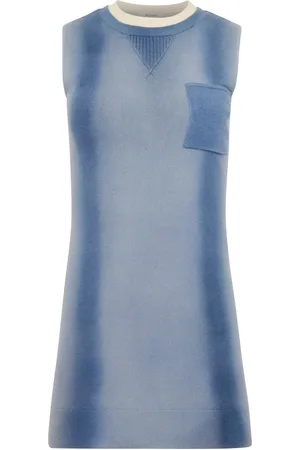 J.W.Anderson Layered-Neck Cotton-Wool Mini Shift Dress