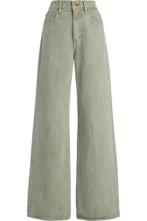 SLVRLAKE Grace Hem Rigid High-Rise Wide-Leg Jeans