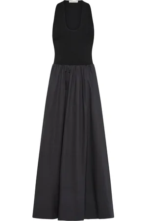 St Agni Plunge Neck Dress