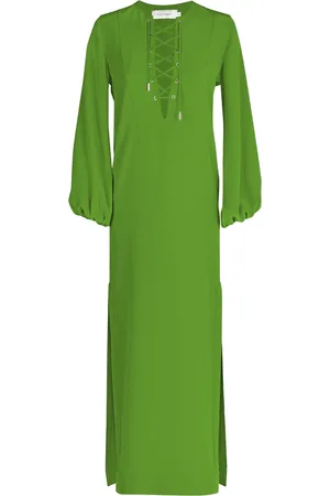 Silvia Tcherassi Isernia Lace-Up Maxi Dress