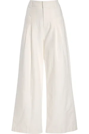 Third Form Fusion Pleated Cotton Wide-Leg Pants