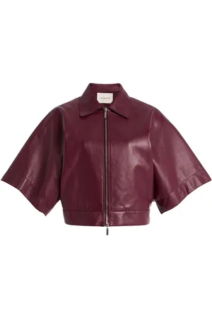 Lafayette 148 Leather Kimono Jacket