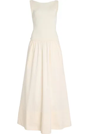 St Agni Exclusive Knit and Cotton Maxi Dress