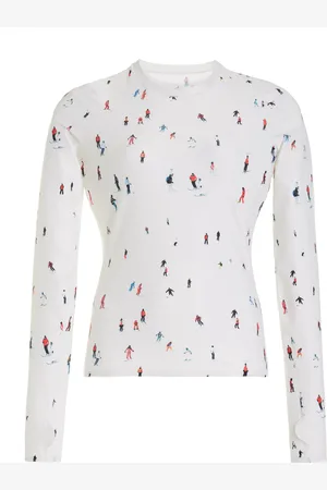 Perfect Moment Active Ski-Print Compression Base Layer Top