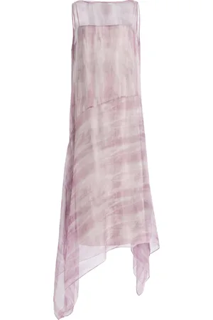 Lafayette 148 Printed Silk Crepon Midi Dress