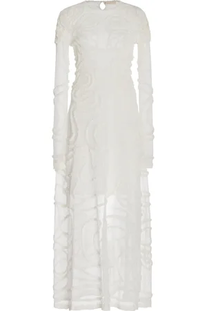 ULLA JOHNSON Valentina Knit Lace Maxi Dress