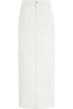 NILI LOTAN Ozzy Denim Maxi Skirt