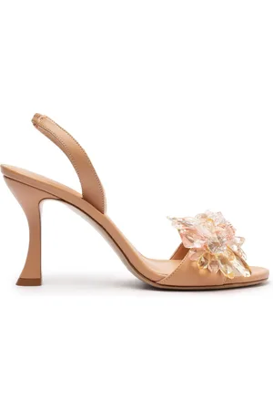 ALEXANDRE BIRMAN Sierra Crystal-Embellished Leather Sandals