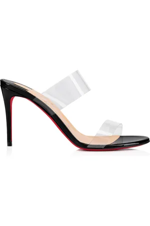 Christian Louboutin Just Nothing 85mm Patent PVC Sandals