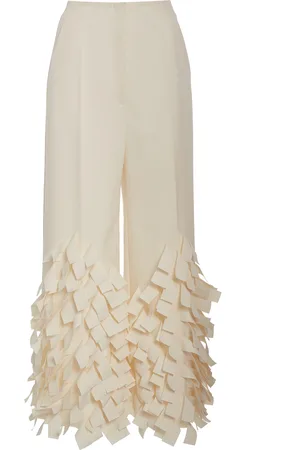 A.W.A.K.E. MODE Appliquéd Crepe Wide-Leg Culottes