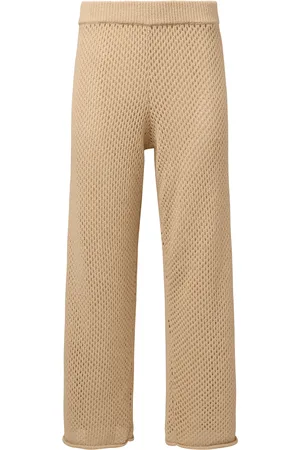 ONIA Crochet-Knit Wide Leg Pants