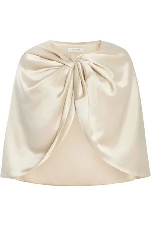 By Malene Birger Pinlos Twisted Satin Cape