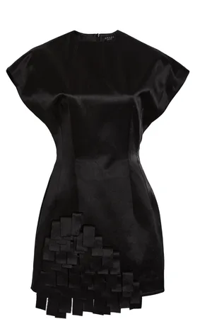 A.W.A.K.E. MODE Appliquéd Satin Blouse
