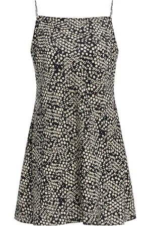 MATTEAU Exclusive Square Silk Mini Slip Dress
